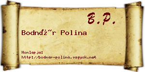 Bodnár Polina névjegykártya